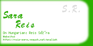 sara reis business card